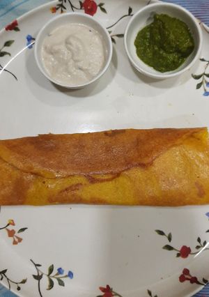 A picture of Moong Dal Dosa.
