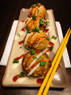 A picture of Homemade Shrimp Takoyaki.