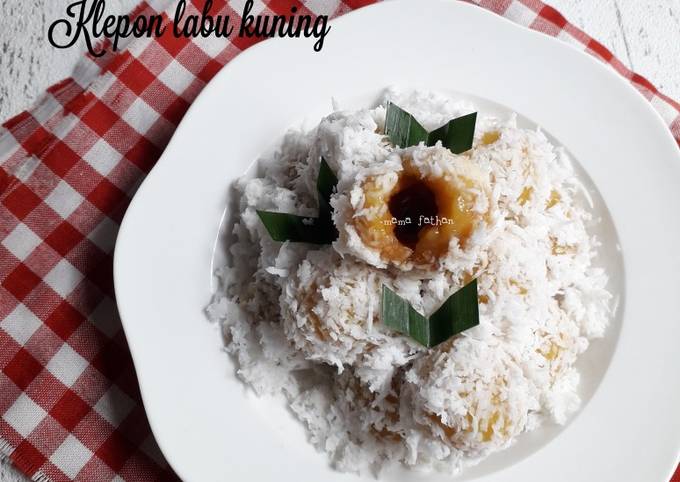 Resep Klepon Labu Kuning Oleh Mama Fathan Cookpad