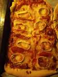 Pizza de Queso de cabra y pimientos asados