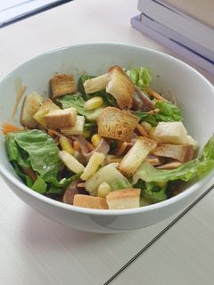 Foto resep Caecar Salad With Crouton Salad Sayur dengan krutong