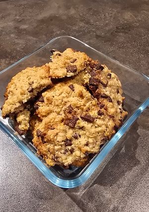 Une photo de Cookies flocons d'avoine aux pépites aux chocolat