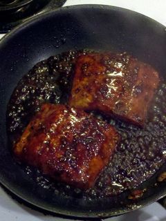 A picture of ginger citrus salmon ..