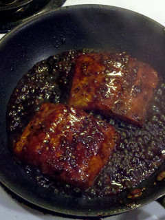 A picture of ginger citrus salmon ..