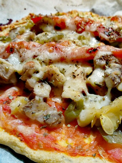 Una foto de Pizza con base de tofu