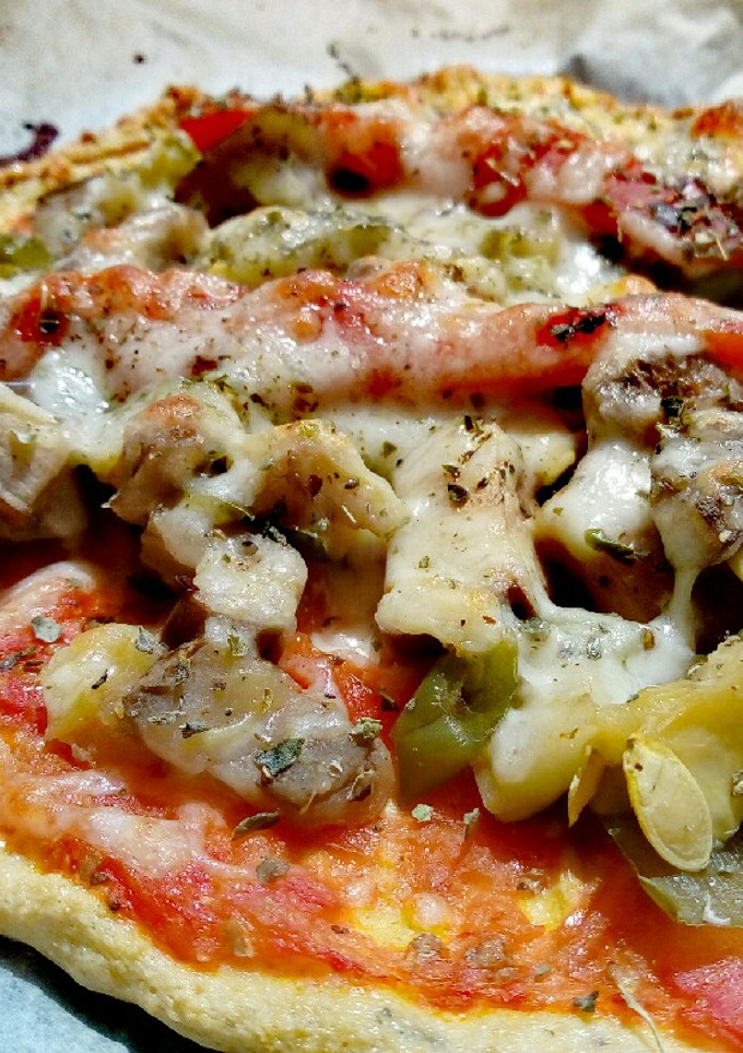 Una foto de Pizza con base de tofu