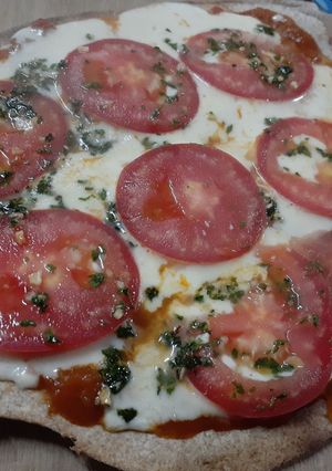 Una foto de Pizza con harina integral