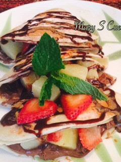 Una foto de Crepas con Nutella🍓🍍