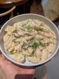 Creamy Lemon Salmon Pasta