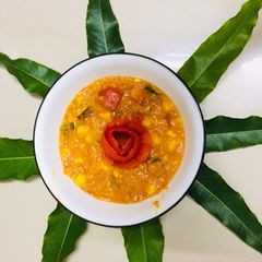 A picture of Tomato corn bhurata.