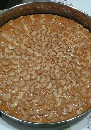 صورة لوصفة 🥜النمورة🥜بالكاجو(البسبوسة)