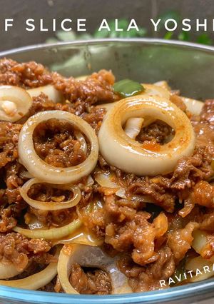Foto resep Beef slice ala yoshinoya