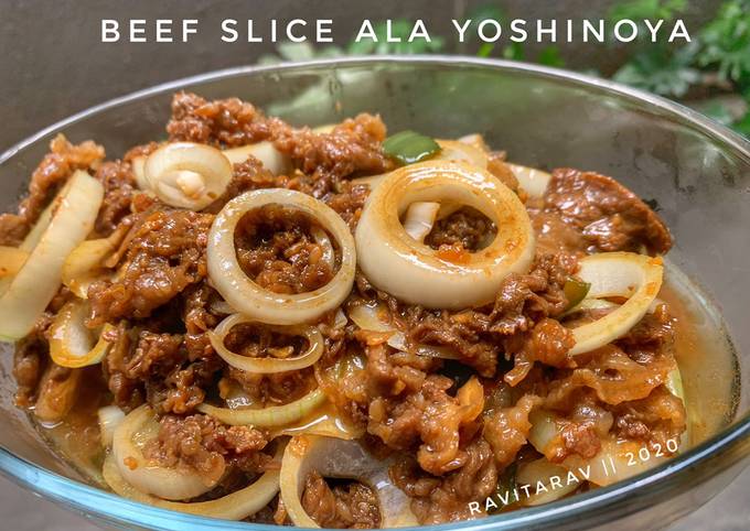Beef slice ala yoshinoya