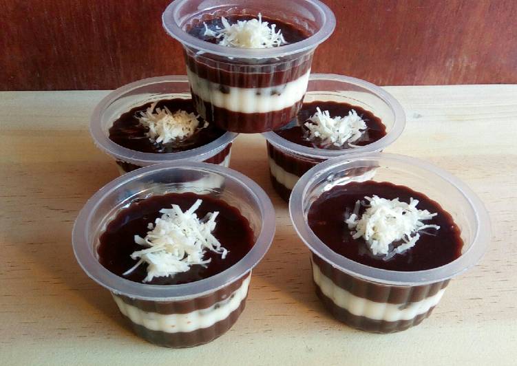 Puding Cokelat Oreo