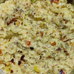 A picture of Vegetable. Creamy & Spicy Noodles.