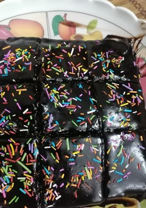 A picture of Chocolate cake without egg.