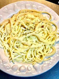 Una foto de Spaghetti con queso crema