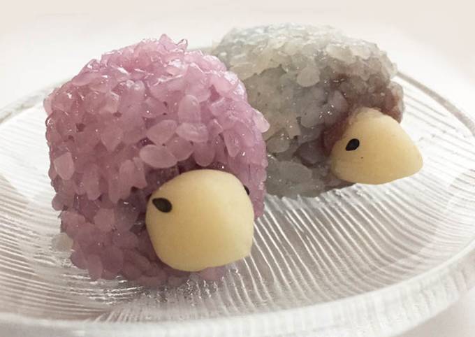 Wagashi en forme d'hérisson