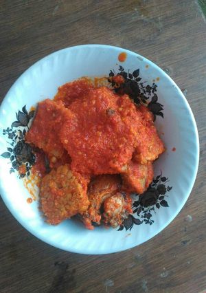 Foto resep Ikan asap Tempe Bumbu Mercon