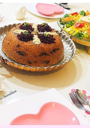 عکسی از دستور ته چین با گوشت برہ