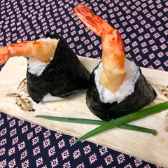 Japanese Shrimp Tempura Onigiri (Rice Ball)② A picture of Japanese Shrimp Tempura Onigiri (Rice Ball)②.