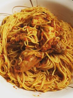 صورة لوصفة مكرونة بالدجاج