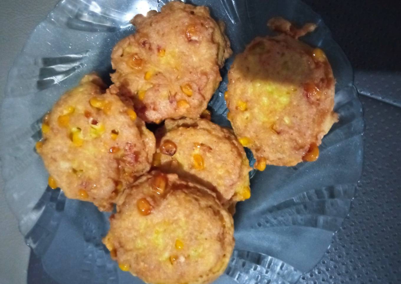 Camilan enak (bakwan tahu jagung)
