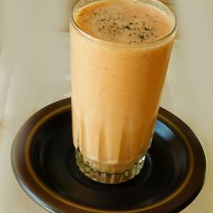 A picture of Carrot Lassi.