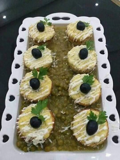 صورة لوصفة طاجين الجلبانة بالدجاج