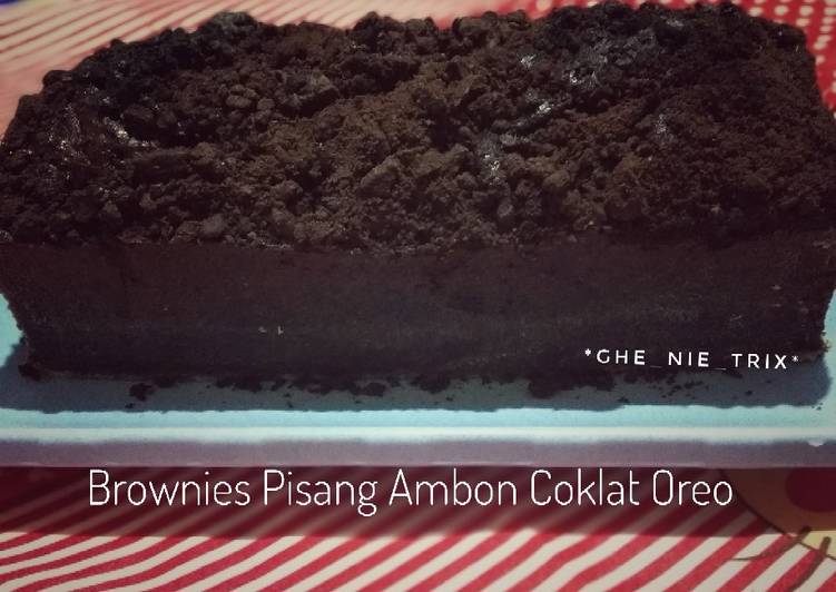 Brownies Pisang Ambon Coklat Oreo