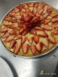Tarta espiral de frutillas