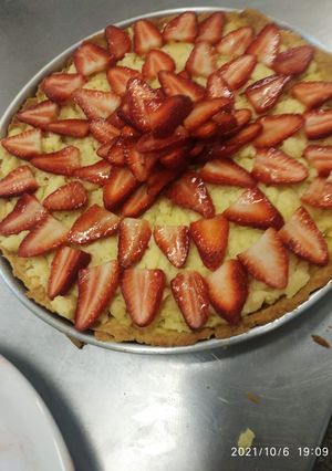Una foto de Tarta espiral de frutillas