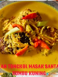 Foto resep Ikan Tongkol Masak Santan Bumbu Kuning