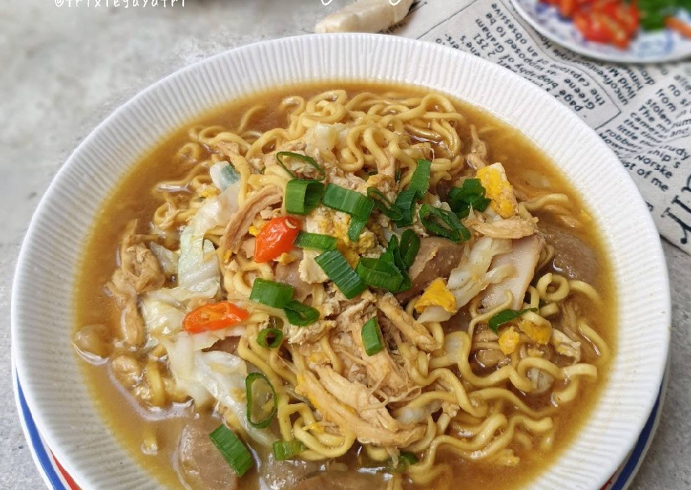 Mie Rebus Jawa (Mie Dogdog)