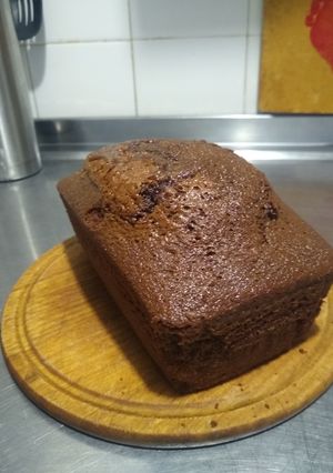 Una foto de Budín de chocolate húmedo