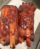 Grilled BBQ pork rib