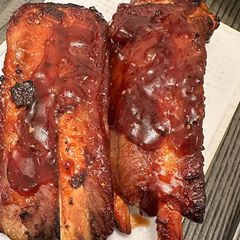 A picture of Grilled BBQ pork rib.