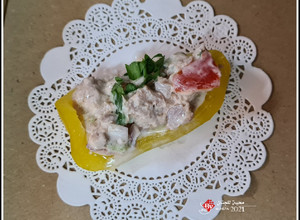صورة لوصفة قوارب سلطة التونة 🐟🍃