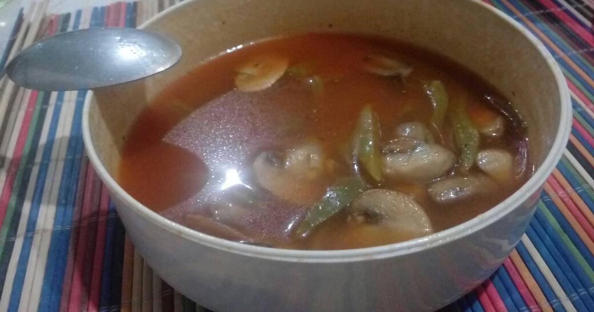Sopa de champiñones y nopales Receta de kari- Cookpad