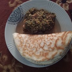 A picture of Sinasir with veg. Soup.
