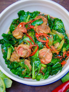Foto resep Tumis Udang Kailan Mentega