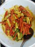 Instant Gajar mooli pickle