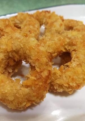 #紅白料理食譜 #雞肉洋蔥圈 的食譜成品照片