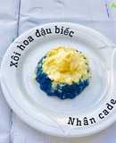 Xôi hoa đậu biếc nhân ca dé