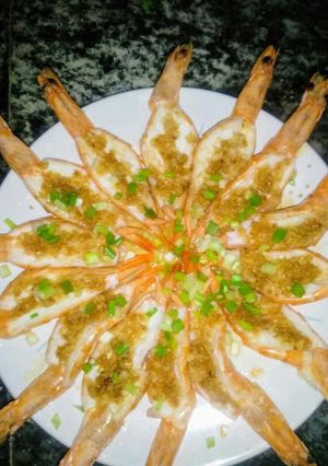 Foto resep Udang stim bawang putih