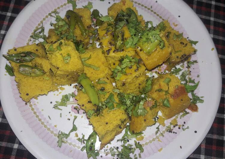 Easiest Way to Make Any-night-of-the-week Khaman dhokla