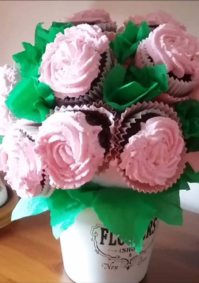 Una foto de Pastel de rosas