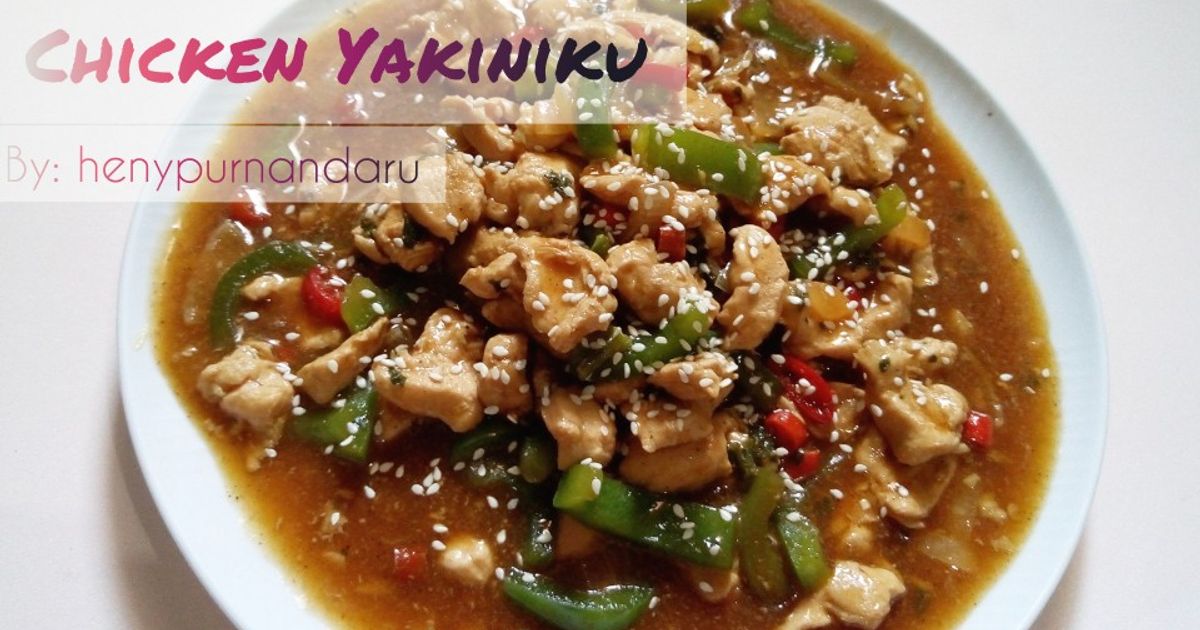 Yakiniku Chicken Rice Resep Chicken Yakiniku oleh Po's Kitchen - Cookpad
