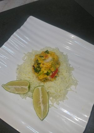 A picture of Masoor dal bharta(Bengali style).