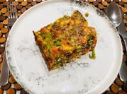 Una foto de pastel de carne picada al horno